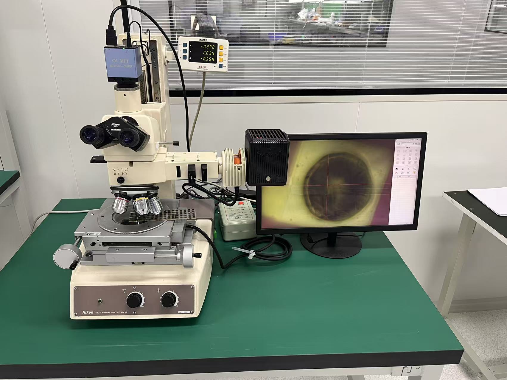 Reliava Technology microscope inspection station for sensor quality checks